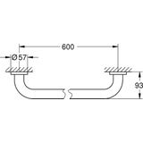GROHE - Essentials - Badgreep - 60cm - Verchroomd - Duurzaam
