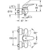 GROHE Wave Douchemengkraan, 32287001