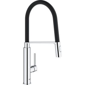 GROHE QuickFix Feel Professional Keukenkraan - Hoge Draaibare Uitloop - 2 Straalopties - Chroom