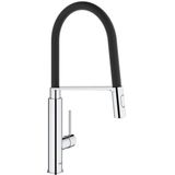 GROHE Concetto Professional Keukenkraan - Hoge Draaibare Uitloop - 2 Straalopties - Chroom