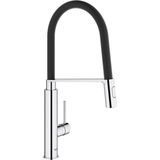 GROHE Concetto Professional Keukenkraan - Hoge Draaibare Uitloop - 2 Straalopties - Chroom