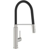 GROHE Concetto Professional Keukenkraan - Draaibare Uitloop - 2 Straalopties - RVS