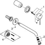 GROHE Essence Tweegats wastafelmengkraan L-Size, 19967DC1