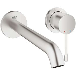 Grohe - Essence - Waschtischarmatur l - Unterputz, 2-Loch Montage, SuperSteel 19967DC1