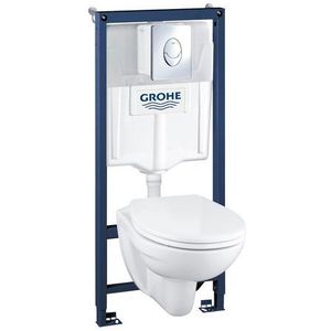 Grohe Inbouwreservoir Set Geo | Soft-close Toiletzitting | Randloos Toiletpot