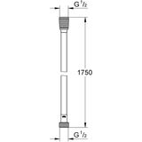 Doucheslang grohe silverflex twistfree 175 cm supersteel