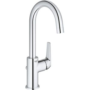 GROHE BauFlow Wastafelkraan L - Hoge Mengkraan met Trekwaste - Eco - Chroom