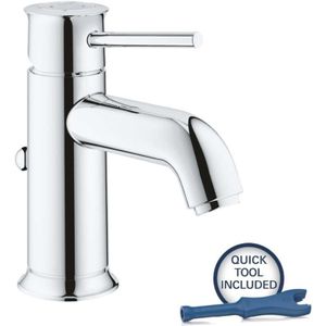 Wastafelkraan Grohe Classic 1-gats S-size met Waste