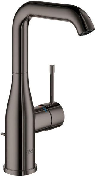 GROHE Essence New Wastafelkraan - hoge draaibare uitloop - met trekwaste - hard graphite (antraciet glanzend) - 32628A01