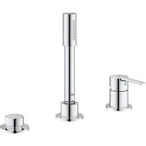GROHE Linaere New Badkraan - Opbouwdeel - Driegats badrandcombinatie - Chroom