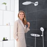 GROHE Rainshower SmartControl Regendoucheset Opbouw - hoofddouche 36cm - handdouche rond - chroom wit 26446LS0