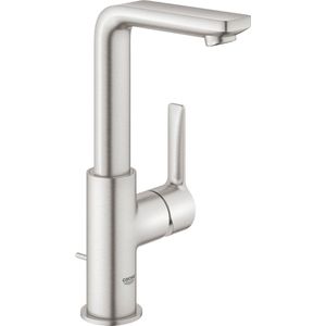 GROHE Lineare New Wastafelkraan L - Hoge uitloop - Met trekwaste - Supersteel