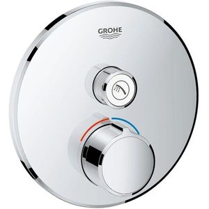 Grohe SmartControl Inbouwthermostaat - 2 knoppen - rond - chroom 29144000