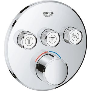 GROHE Unterputzmischer SmartControl 29146 rund FMS 3 Absperrventile chrom, 29146000