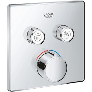 Grohe SmartControl Douchekraan Inbouw - 3 knoppen - vierkant - chroom 29148000