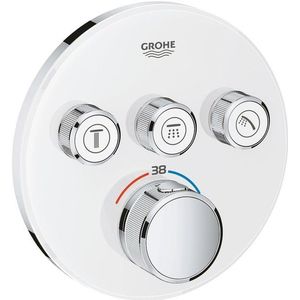 Grohe SmartControl Inbouwthermostaat - 4 knoppen - rond - wit 29904LS0