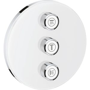 Grohe SmartControl Inbouwthermostaat - 3 knoppen - geschikt voor 3 functies - rond - wit 29152LS0