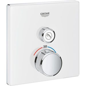 GROHE Grohtherm SmartControl Thermostatiche Douchekraan - Inbouw mengkraan - Vierkant - Wit