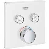 Grohe SmartControl Inbouwthermostaat - 3 knoppen - vierkant - wit 29156LS0