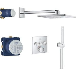 Grohe 34706000 Grohtherm Smartcontrol, Douchesysteem Set, Chroom,Hard Graphite geborsteld