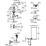 GROHE Red 3IN1 kokendwaterkraan - L uitloop - 7L boiler - mengventiel – chroom