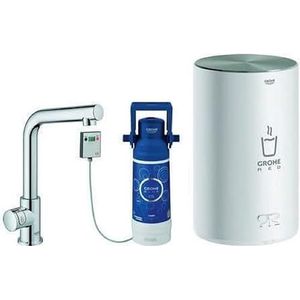 GROHE Red Mono - staande kraan keukenkraan (M-Size, L-uitloop, zwenkbereik 150°), chroom, 30339001