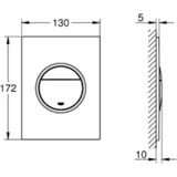 GROHE Nova Cosmopolitan S Bedieningsplaat, 37601000