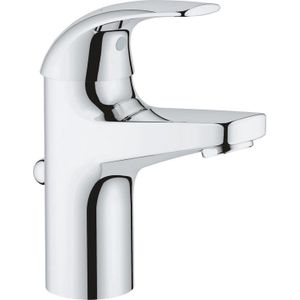 Wastafelkraan grohe start curve 1-gats s-size met waste en 28 mm cartouche chroom