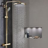 Grohe Euphoria - Duschset 310 mit Thermostat, 3 Strahlarten, Cool Sunrise 26075GL0
