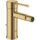 GROHE Essence New Bidetkraan - Lage uitloop - Met trek-waste - Cool sunrise (goud)