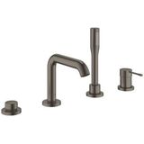 Grohe Essence 4-gats badrandkraan met douchekop Brushed Hard Graphite