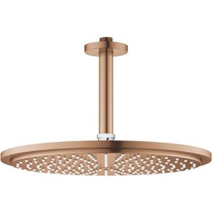 Regendoucheset Grohe Rainshower Cosmopolitan Metal 31 cm met Plafondarm Warm Sunset Geborsteld