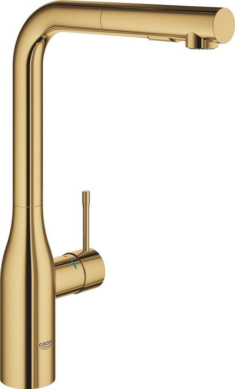 GROHE essence new Keukenkraan - hoog - draaibare/uittrekbare uitloop - cool sunrise glans 30270GL0