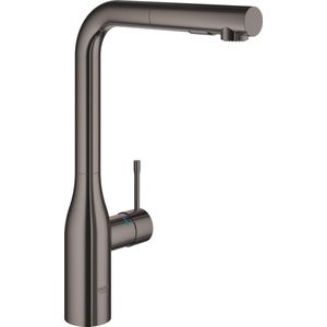 GROHE essence new Keukenkraan - hoog - draaibare/uittrekbare uitloop - hard graphite glans 30270A00