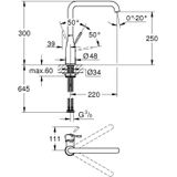 GROHE Essence Keukenmengkraan, 30269GN0