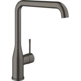 GROHE Essence New Keukenkraan - Draaibare Hoge Uitloop - Hard Graphite Geborsteld