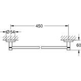 GROHE Essentials Handdoekhouder - 45cm - Warm Sunset - Verchroomd