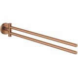 GROHE Essentials Handdoekhouder - 45cm - Dubbel - Draaibaar - Brushed Warm Sunset