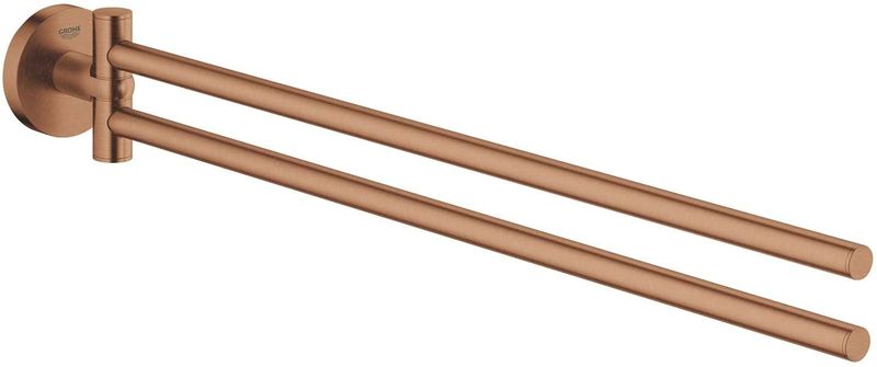 GROHE Essentials Handdoekhouder - 45cm - Dubbel - Draaibaar - Brushed Warm Sunset
