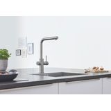 GROHE blue home Keukenkraan - uittrekbare l uitloop - supersteel geborsteld 31539DC0