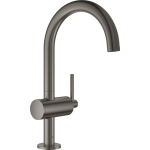 Grohe Atrio verhoogde wastafelkraan Brushed Hard Graphite