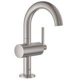 GROHE Atrio Wastafelkraan Opbouw - uitloop 12.5cm - M-size - push open - supersteel 32043DC3