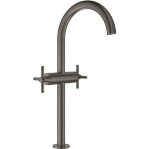 GROHE Atrio Wastafelkraan Opbouw - uitloop 18cm - XL-size - draaibaar - kruisgrepen - brushed hard graphite 21044AL3