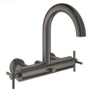 GROHE Atrio Badkraan - Brushed Hard Graphite - Koppelingen - Kruisgrepen