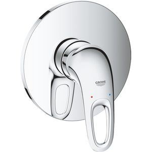 Grohe Eurostyle New Inbouwthermostaat - 1 knop - zonder omstel - open greep - chroom 24048003