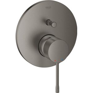 GROHE Essence inbouw douchekraan - Opbouwdeel - 2 uitgangen - Geborsteld hard graphite (mat antraciet)