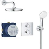 GROHE Grohtherm Perfect Doucheset - Inbouw Regendouche - ø 21 cm - Met Thermostaatkraan