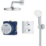 GROHE Grohtherm Perfect Doucheset - Inbouw Regendouche - ø 21 cm - Met Thermostaatkraan