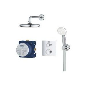 GROHE Grohtherm Perfect Doucheset - Inbouw Regendouche - ø 21 cm - Met Thermostaatkraan