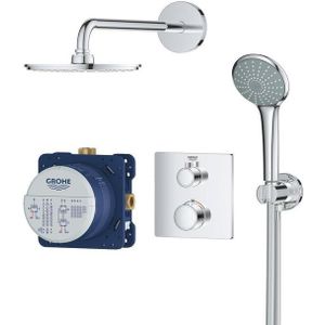 GROHE Grohtherm Perfect doucheset - inbouw regendouche - ø 21 cm - met Rainshower Cosmopolitan douchekop - Chroom